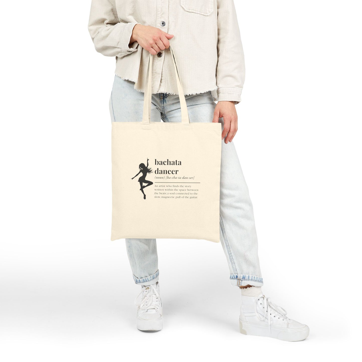 Bachata Dancer Canvas Tote Bag —  Eco Shopper