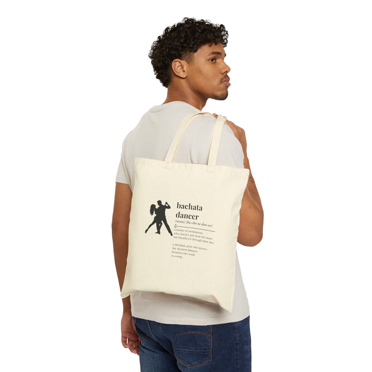Bachata Dancer Definition Cotton Tote Bag – Dance Lover Gift