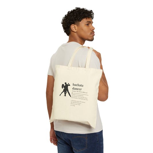 Bachata Dancer Definition Cotton Tote Bag – Dance Lover Gift