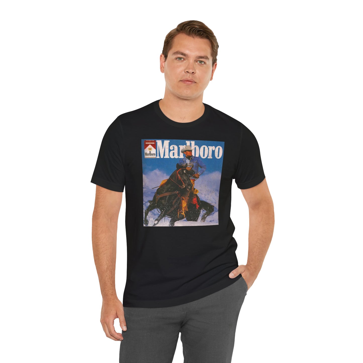 T-Shirt — Vintage Marlboro Cowboy Graphic Tee