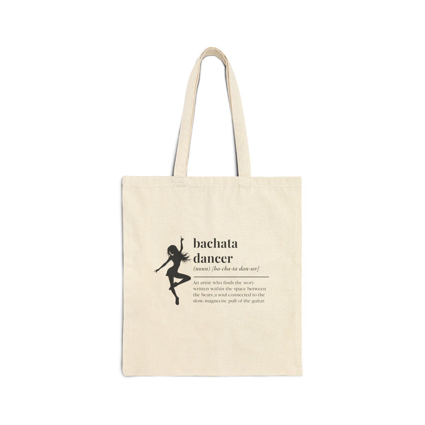 Bachata Dancer Canvas Tote Bag —  Eco Shopper