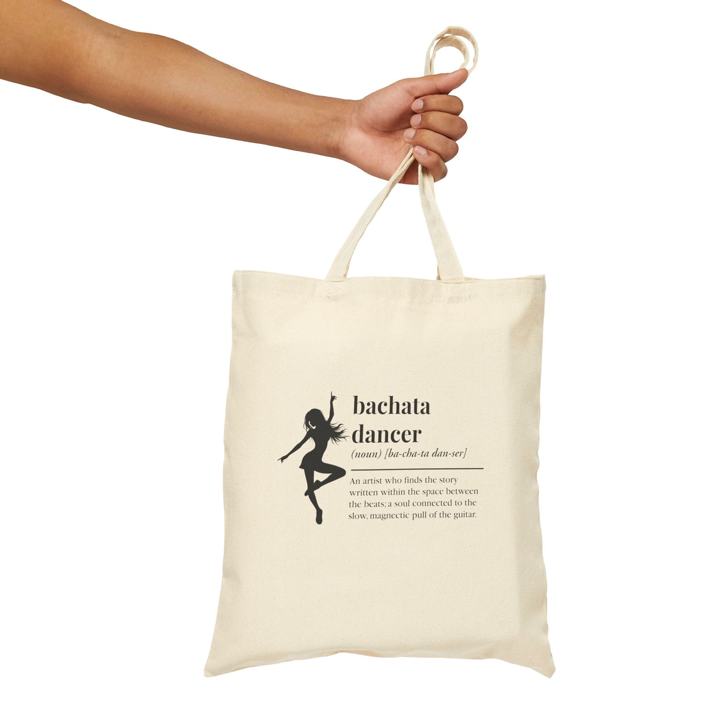 Bachata Dancer Canvas Tote Bag —  Eco Shopper