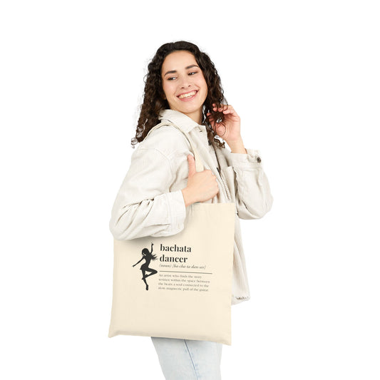 Bachata Dancer Canvas Tote Bag —  Eco Shopper